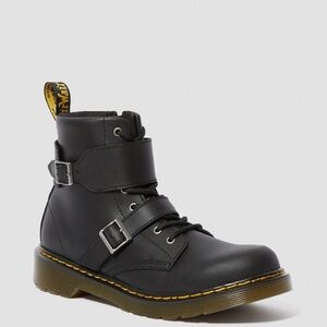 Dr. Martens Black Strap kids Boots